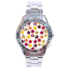 Background Abstract Art Stainless Steel Analogue Watch by Wegoenart