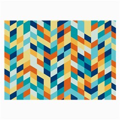 Geometric Retro Wallpaper Large Glasses Cloth (2-side) by Wegoenart