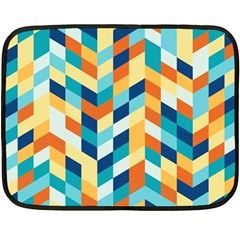 Geometric Retro Wallpaper Fleece Blanket (mini) by Wegoenart