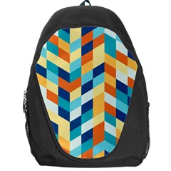 Geometric Retro Wallpaper Backpack Bag by Wegoenart