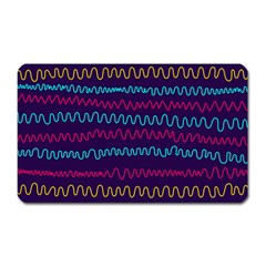 Background Waves Abstract Background Magnet (rectangular) by Wegoenart