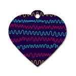 Background Waves Abstract Background Dog Tag Heart (Two Sides) Front