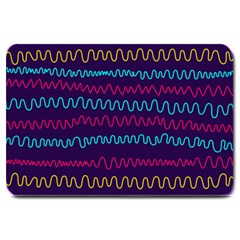 Background Waves Abstract Background Large Doormat  by Wegoenart