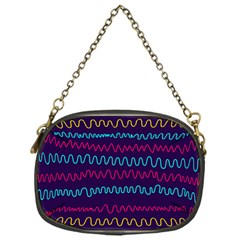 Background Waves Abstract Background Chain Purse (one Side) by Wegoenart