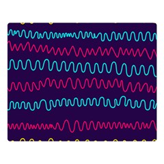 Background Waves Abstract Background Double Sided Flano Blanket (large)  by Wegoenart