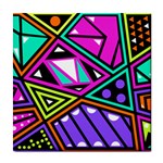 Background Abstract Pattern Tile Coasters Front