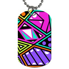 Background Abstract Pattern Dog Tag (two Sides) by Wegoenart