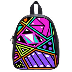 Background Abstract Pattern School Bag (Small)