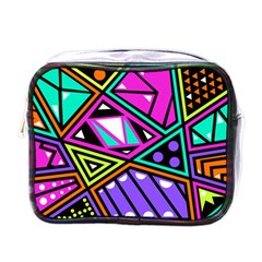 Background Abstract Pattern Mini Toiletries Bag (One Side)