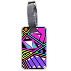 Background Abstract Pattern Luggage Tags (Two Sides)