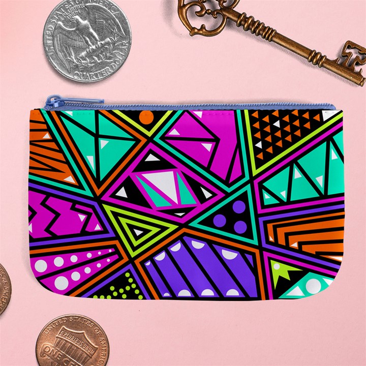 Background Abstract Pattern Large Coin Purse