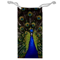 Peacock Bird Plumage Display Full Jewelry Bag by Wegoenart