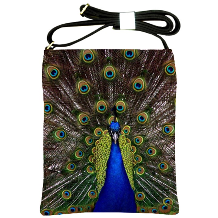 Peacock Bird Plumage Display Full Shoulder Sling Bag