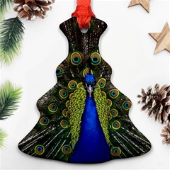 Peacock Bird Plumage Display Full Christmas Tree Ornament (two Sides) by Wegoenart