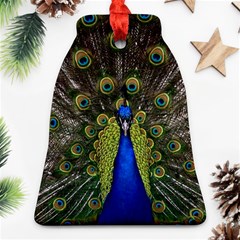 Peacock Bird Plumage Display Full Bell Ornament (two Sides) by Wegoenart