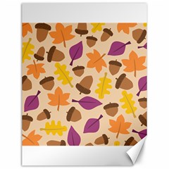 Acorn Autumn Background Boxes Fall Canvas 12  X 16  by Wegoenart