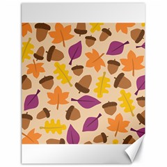 Acorn Autumn Background Boxes Fall Canvas 18  X 24  by Wegoenart