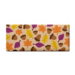 Acorn Autumn Background Boxes Fall Hand Towel