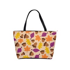 Acorn Autumn Background Boxes Fall Classic Shoulder Handbag by Wegoenart