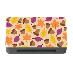 Acorn Autumn Background Boxes Fall Memory Card Reader With Cf by Wegoenart