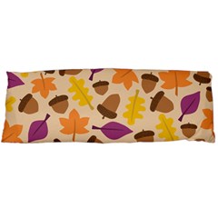 Acorn Autumn Background Boxes Fall Body Pillow Case (dakimakura) by Wegoenart