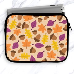 Acorn Autumn Background Boxes Fall Apple Ipad 2/3/4 Zipper Cases by Wegoenart