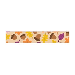 Acorn Autumn Background Boxes Fall Flano Scarf (mini) by Wegoenart