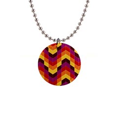 Geometric Pattern Triangle 1  Button Necklace