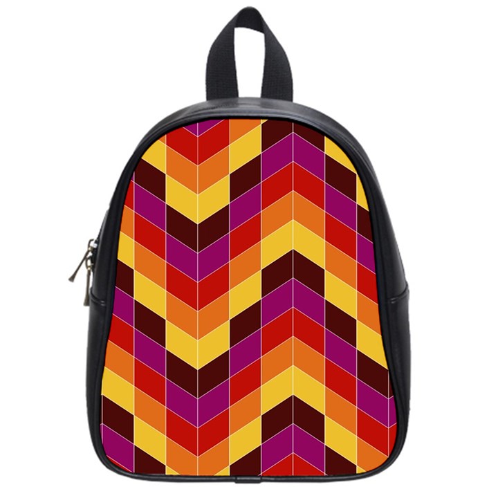 Geometric Pattern Triangle School Bag (Small)