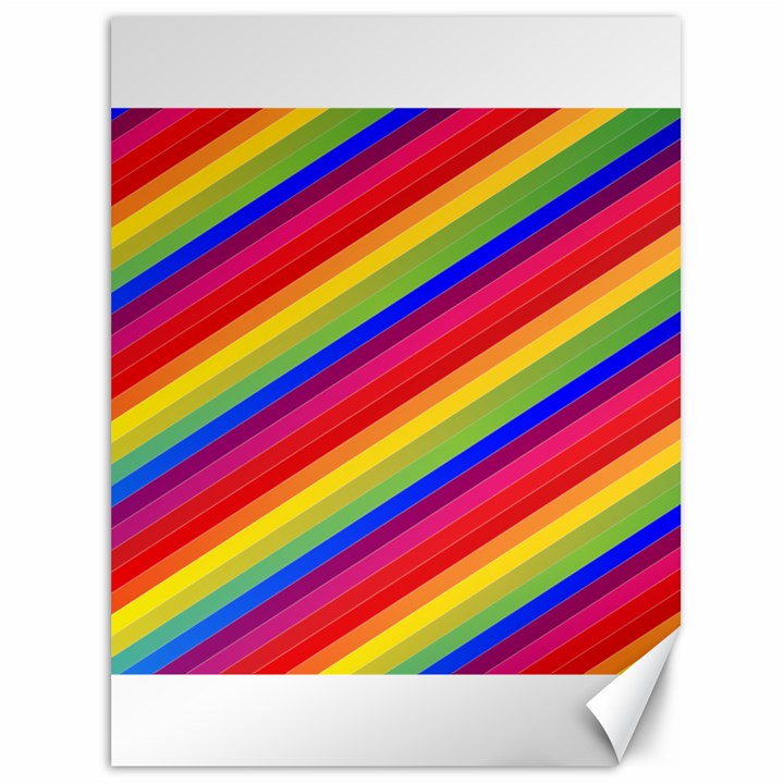 Rainbow Background Colorful Canvas 36  x 48 