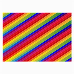 Rainbow Background Colorful Large Glasses Cloth by Wegoenart