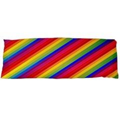 Rainbow Background Colorful Body Pillow Case (dakimakura) by Wegoenart