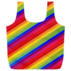 Rainbow Background Colorful Full Print Recycle Bag (xl) by Wegoenart