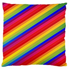 Rainbow Background Colorful Standard Flano Cushion Case (two Sides) by Wegoenart