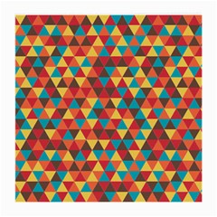 Background Triangles Retro Vintage Medium Glasses Cloth (2-side) by Wegoenart