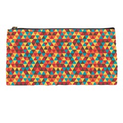 Background Triangles Retro Vintage Pencil Cases by Wegoenart