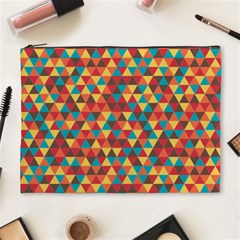 Background Triangles Retro Vintage Cosmetic Bag (xl) by Wegoenart