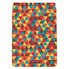 Background Triangles Retro Vintage Removable Flap Cover (l) by Wegoenart