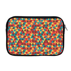 Background Triangles Retro Vintage Apple Macbook Pro 17  Zipper Case by Wegoenart