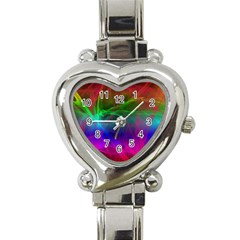 Background Art Pattern Heart Italian Charm Watch by Wegoenart