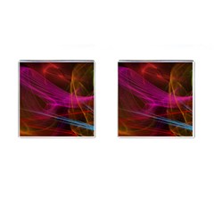 Background Abstract Colorful Light Cufflinks (Square)