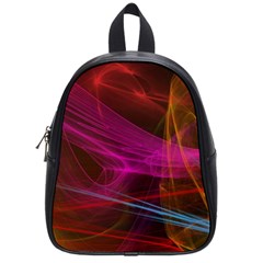 Background Abstract Colorful Light School Bag (small) by Wegoenart