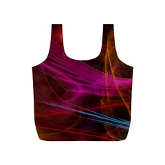 Background Abstract Colorful Light Full Print Recycle Bag (S)