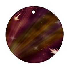 Space Orbs Stars Abstract Sky Ornament (round) by Wegoenart