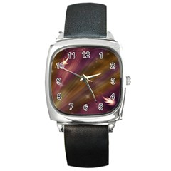 Space Orbs Stars Abstract Sky Square Metal Watch by Wegoenart