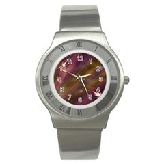 Space Orbs Stars Abstract Sky Stainless Steel Watch by Wegoenart