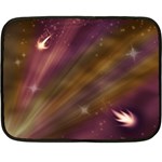 Space Orbs Stars Abstract Sky Fleece Blanket (Mini) 35 x27  Blanket