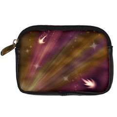 Space Orbs Stars Abstract Sky Digital Camera Leather Case by Wegoenart