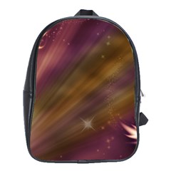 Space Orbs Stars Abstract Sky School Bag (xl) by Wegoenart