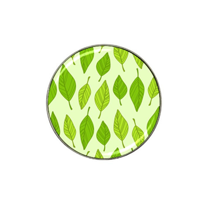 Autumn Background Boxes Green Leaf Hat Clip Ball Marker (10 pack)